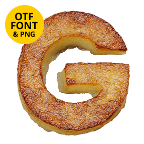 Fried Potatoes Font Opentype Letter G