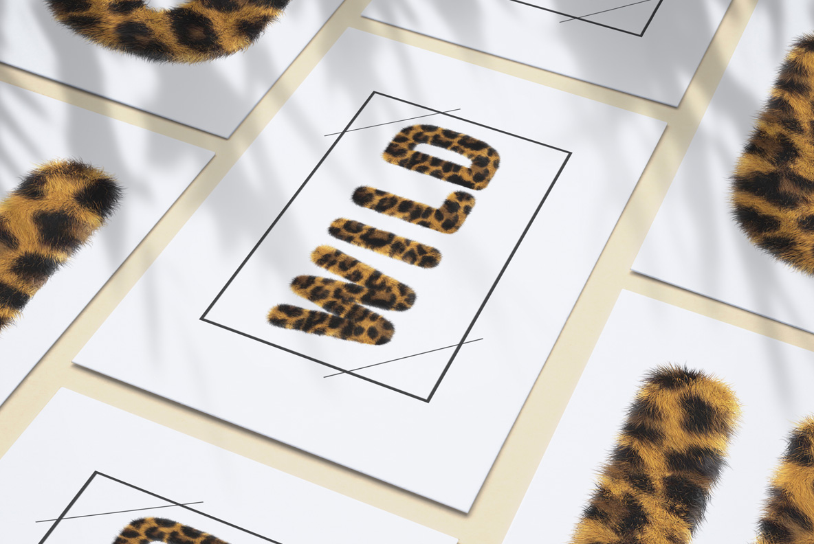 Leopard gradient typing Font   Color Font  OTF & PNG Files    cheetah gold golden animal print
