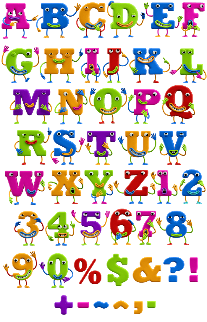 ABC Character funny Font
