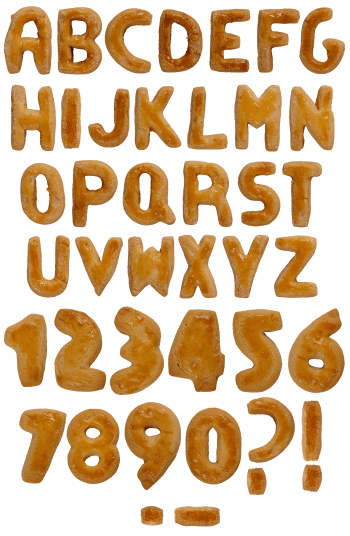 Biscuits food Font
