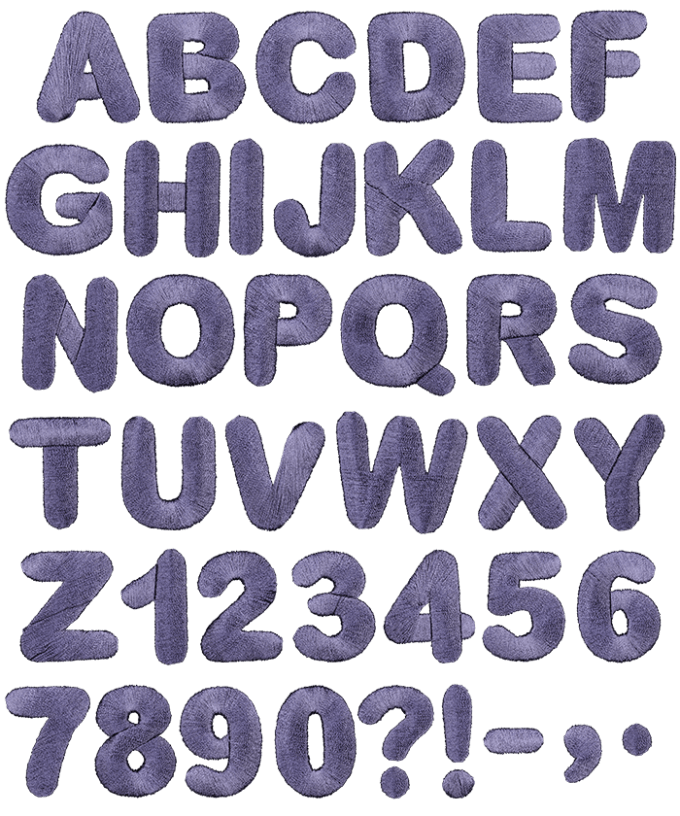 Black Embroidery Font Handmadefont