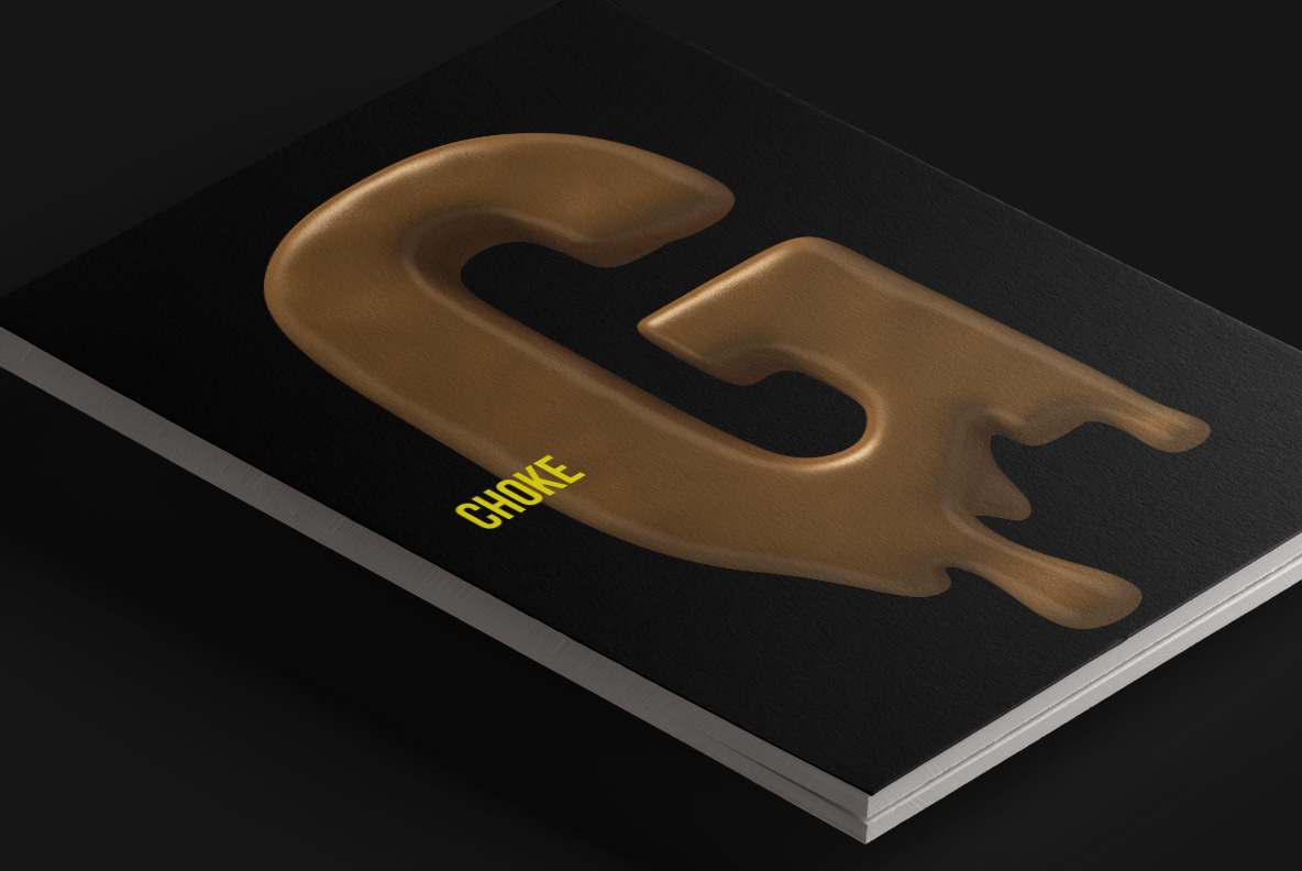 Choco Font OpenType Typeface SVG. Cover magazine