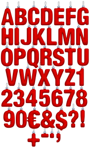 Christmas Ball red Font