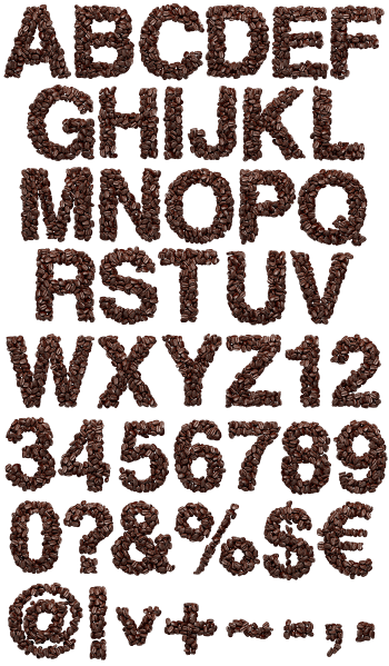 Coffee Beans latte Font