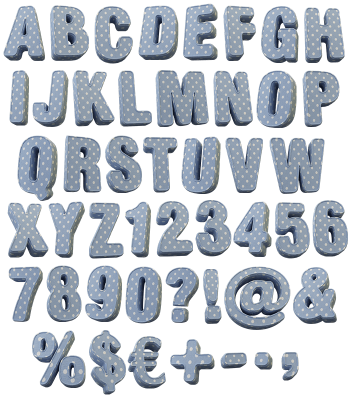 Fun Textile handmade Font l