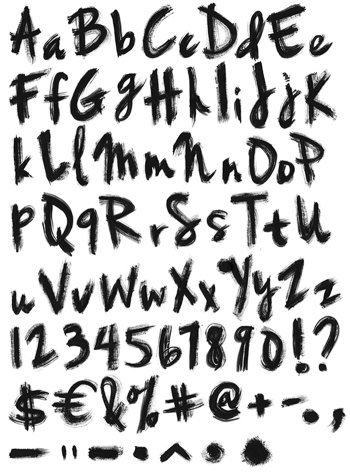 Oil Brush paint Font