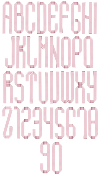 Ribbon Rose pink Font