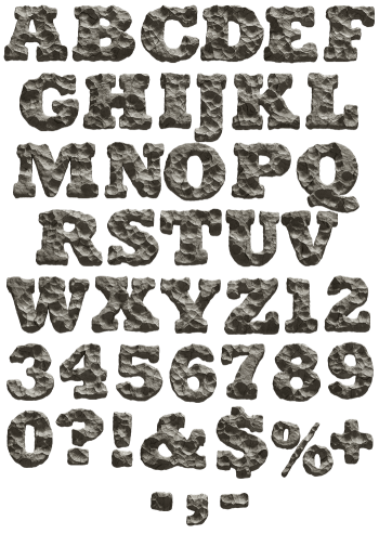 Rock stone Font
