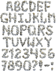SPA Stones strong Font