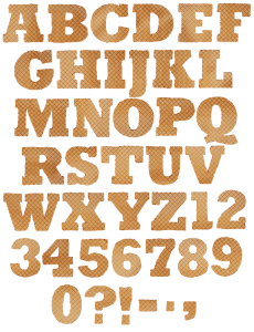 Waffles food Font