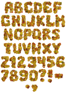 Autumn leaves Font