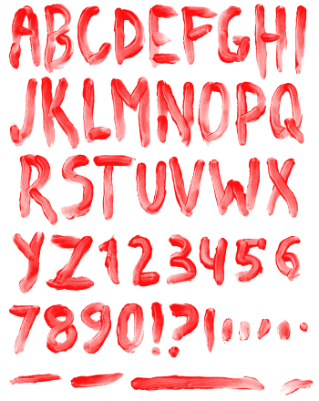 Blood red Font