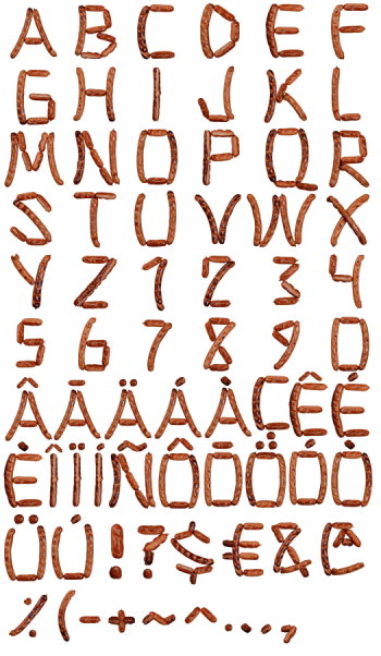 Grilled Sausages food Font