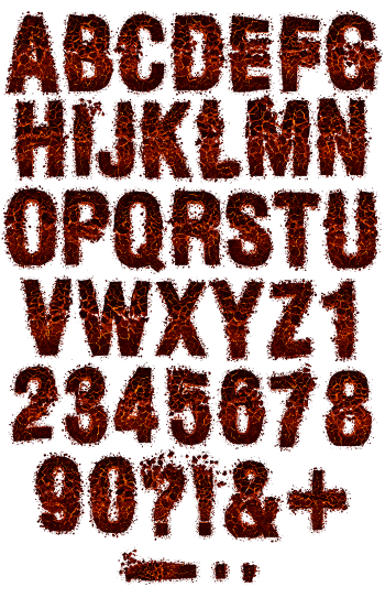 Hellrock orange Font