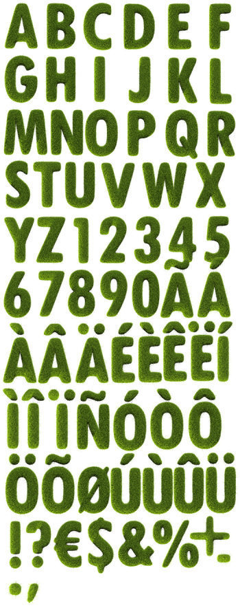 Tennis Grass Green Font