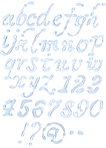 Water white Font