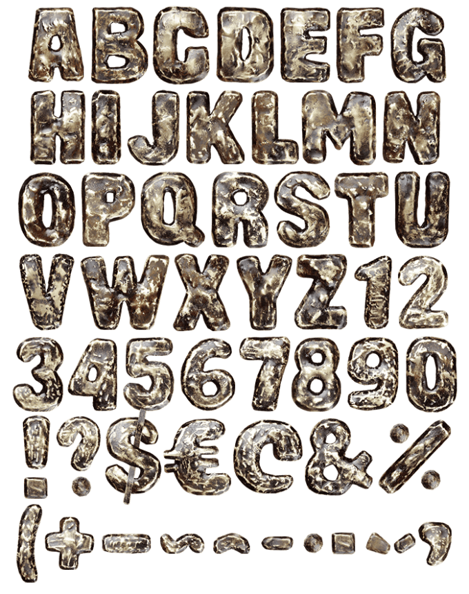 Black Brass Font - Handmadefont