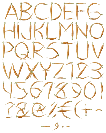 Carrot nature Font