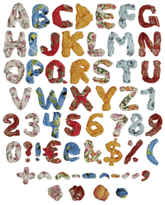 Color Shawls bright Font