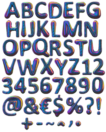 Colorama rainbow Font