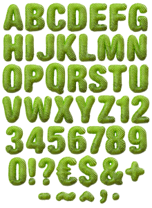 Dragon Skin green Font