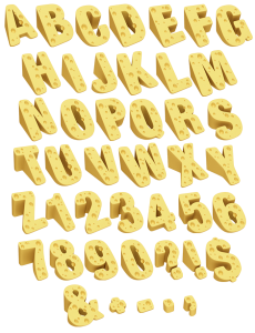 Emmentaler meal Font
