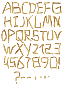 French Fries food Font