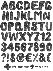 Garbage Pack dark Font