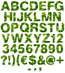 Garment green Font