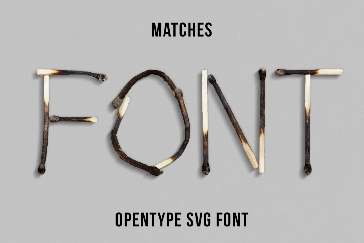Matches Font OpenType Typeface SVG