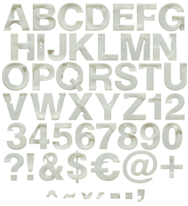 Milk Skimmed white Font