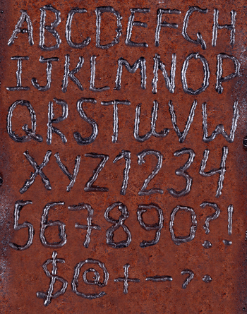 Welding black Font