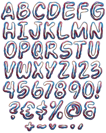 Color Twist fancy font