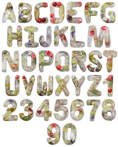 Colored Ice freeze font