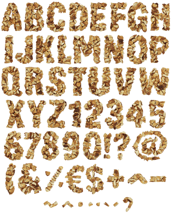 Cracker eating font