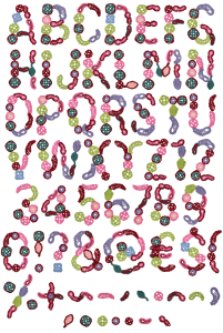 Decorate Knitting fashion font