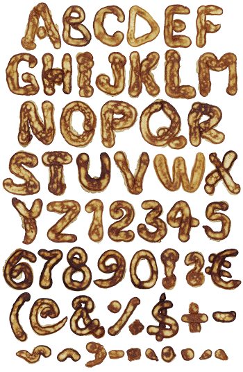 Small Pancakes food font