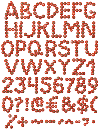 Tomato font design