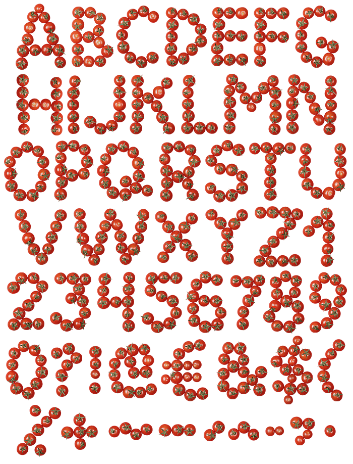 Tomato font design