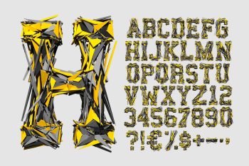 Transformers Font - Black and Yellow Typeface | Handmadefont.com