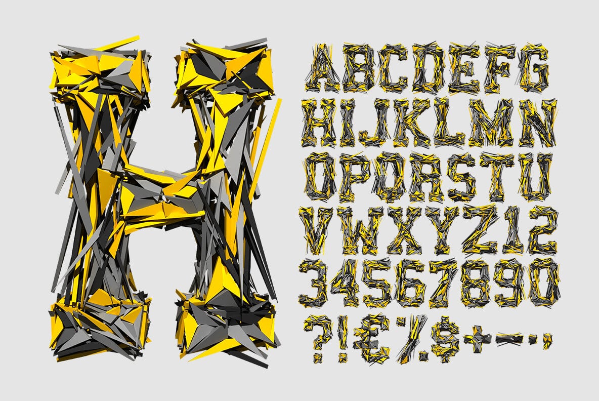 Transformers Alphabet made by handmadefont.com