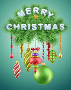 Winter holiday snow font