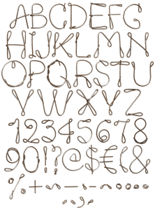 Reinforcement metal font
