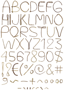 Single Twig nature font
