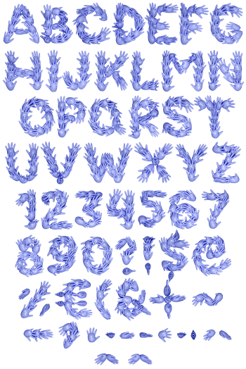 Hands Five Font