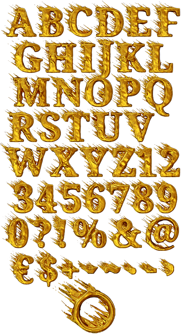 Golden Wind handmade font