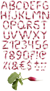 Radish green font