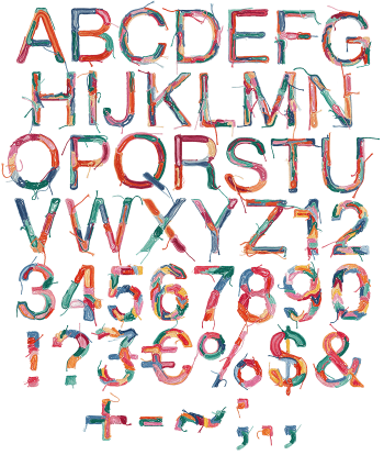 Filyenius Font letters