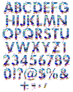 GITS Font letters