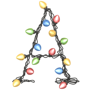 Colorgarland font letter A
